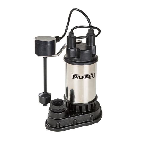 Sump pump rental at home depot - The pump features a thermoplastic vortex impeller, 2 in. NPT discharge, 1-1/2 in. NPT adapter and 10 ft., replaceable, water proof power cord. This sump pump has side inlets for increased water flow, will handle 1/2 in. solids and is equipped with a suction screen on the bottom. UL/CUL listed and backed by a 3-year warranty.